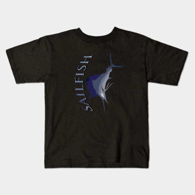 SAILFISH Kids T-Shirt by MikaelJenei